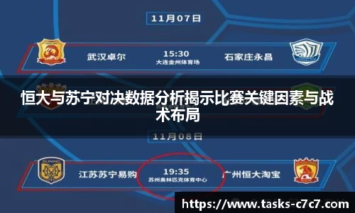 恒大与苏宁对决数据分析揭示比赛关键因素与战术布局